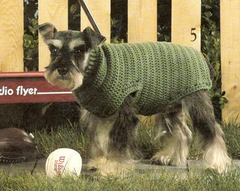 CROCHET PATTERN dog sweater puppy coat ⨯ basic pet clothing chart ⨯ 12 sizes included ⨯ vintage 1970 ⨯ PDF download by The Vintage Purl