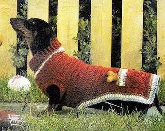 Dog Sweater Crochet Pattern PDF, Easy Beginner Dog Coat, 12 Sizes XS–XXL, Instant Download