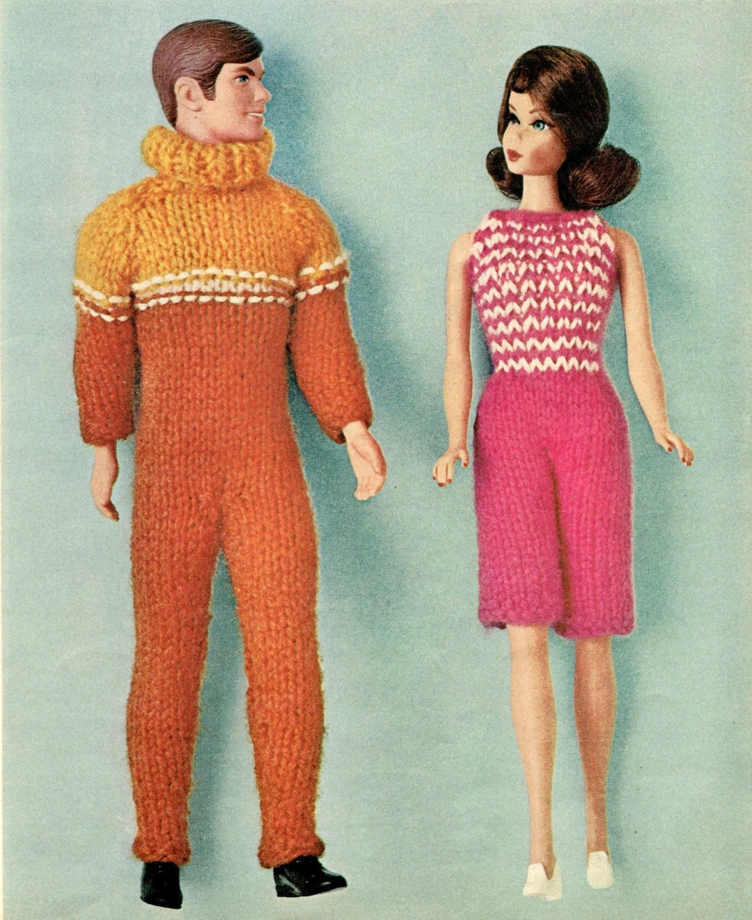 Knitting Pattern Barbie Doll Clothes Clothing Sweater Dress Etsy