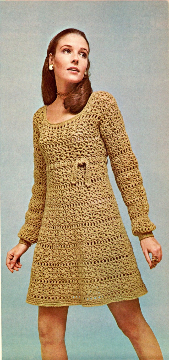 long crochet dress