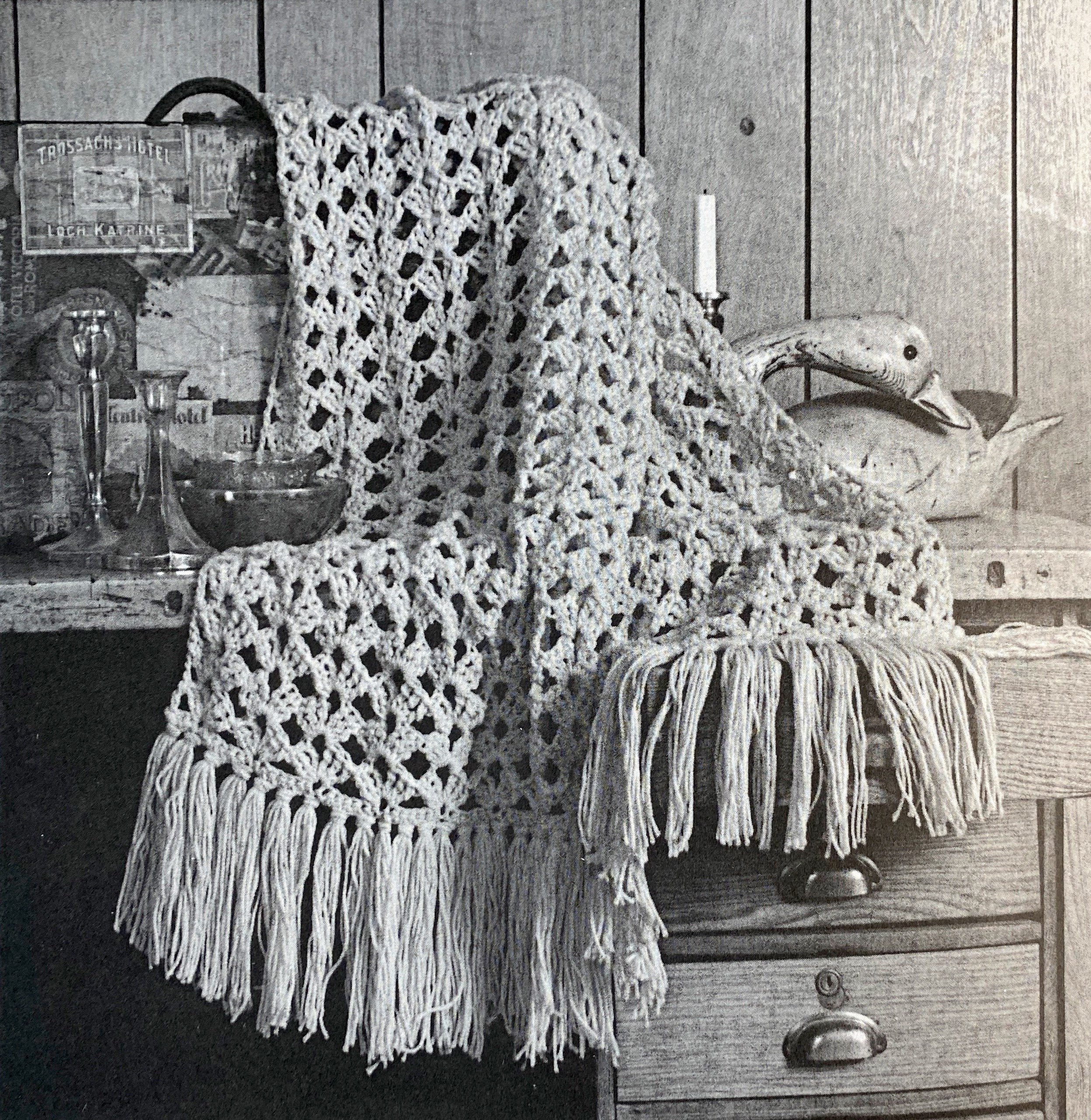 14 Beautiful Broomstick Lace Crochet Patterns You Must See 9 Vintage Broomstick Lace Crochet Afghan