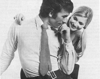 Men’s Knitted Necktie Pattern PDF, Vintage Knit Tie, DIY Classic Necktie, Easy Beginner Knitting Pattern, Instant Download, Handmade Gift