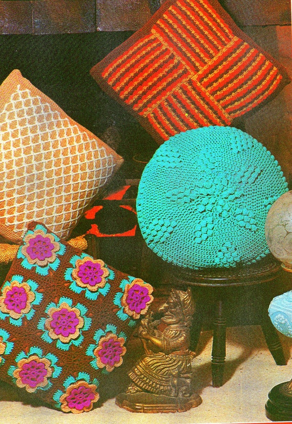 Vintage Pillow Case Cushion Covers Pattern I Crochet Knitting Etsy