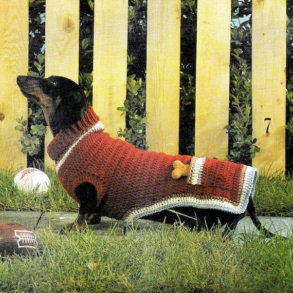 CROCHET PATTERN Dog Sweater Puppy Coat ⨯ Turtle Neck Cowel Pet