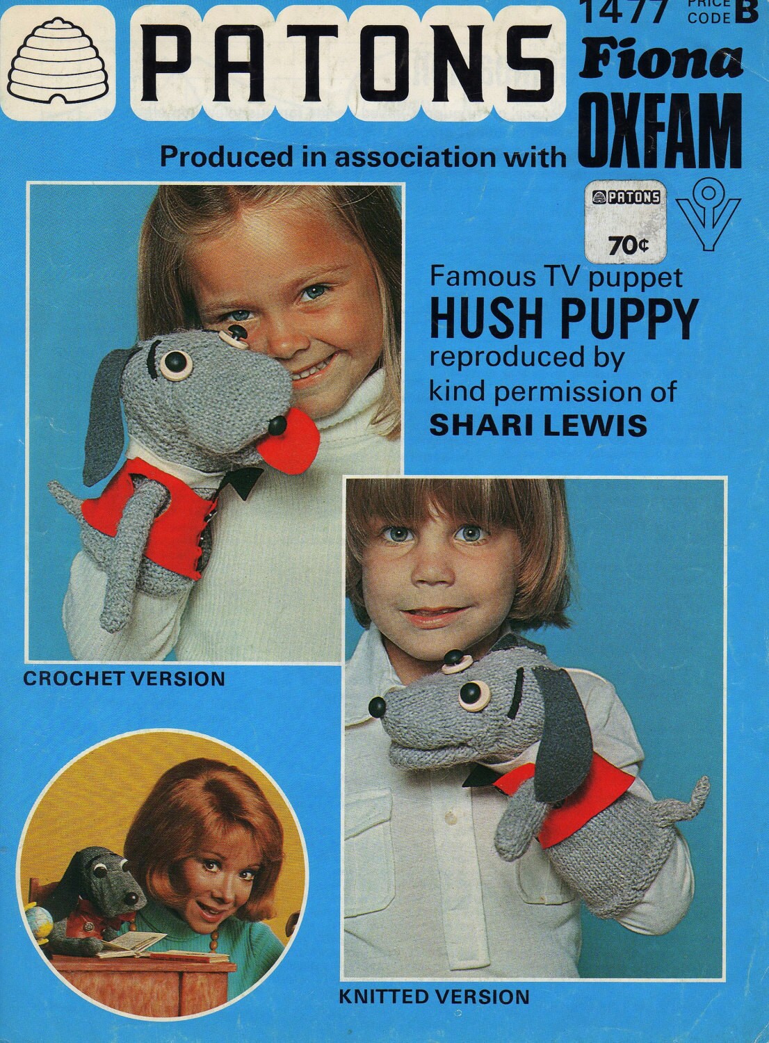 Pattern Lamb Chop Hush Puppy Puppets Shari Lewis Vintage 1970s Etsy