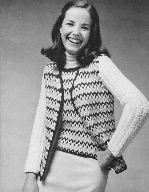 Vintage Crochet Pattern Ladies Womens 