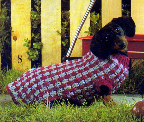 Dog Sweater Crochet Pattern PDF, Easy Beginner Dog Coat, 12 Sizes XS–XXL, Instant Download