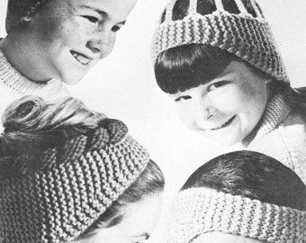 Vintage gehaakte oorwarmer breipatroon pdf – hoofdband winteraccessoire, gezellig handgemaakt cadeau, eenvoudig direct te downloaden