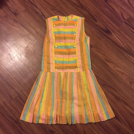 Candy striped vintage dress