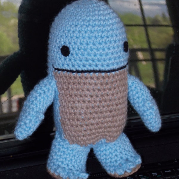 Finished product Quaggan plush GW2 inspired