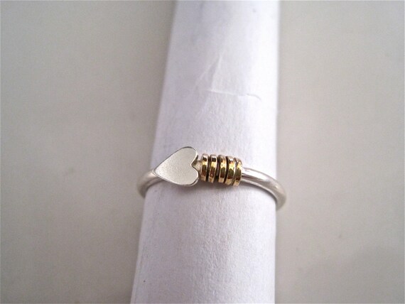 sideways heart ring