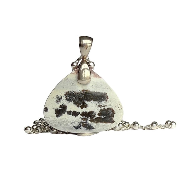 “Arden” Opalized Petrified Wood Pendant Necklace