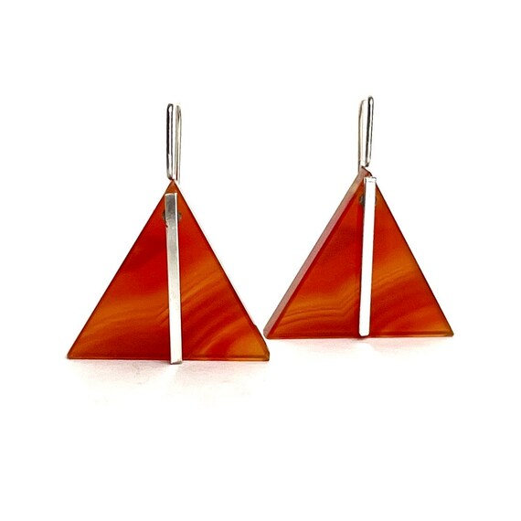 "Charly" Red Agate  Earrings