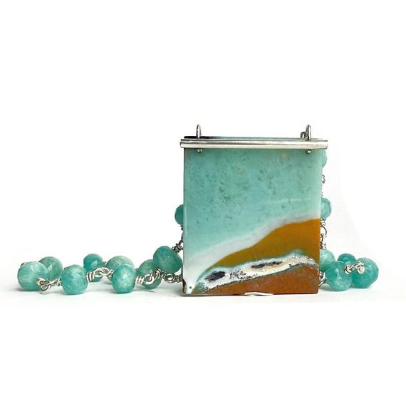 “Doe” Gem Silica & Amazonite Necklace