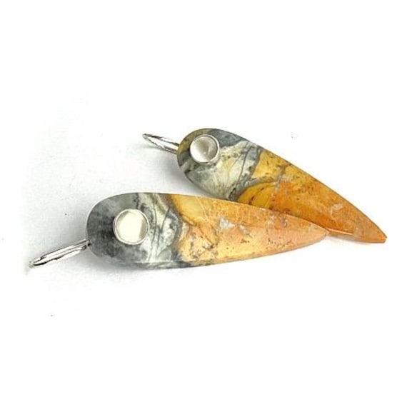 "Tana" Maligano Jasper & Moonstone Earrings
