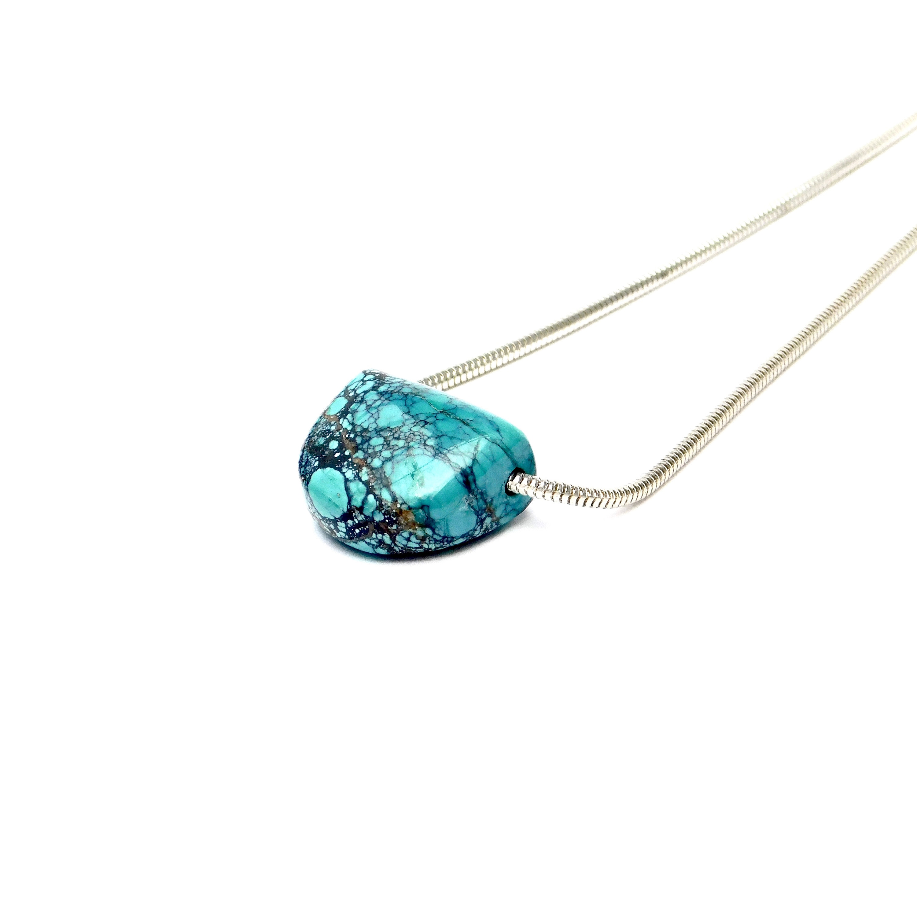 Synapse Turquoise Slide Necklace