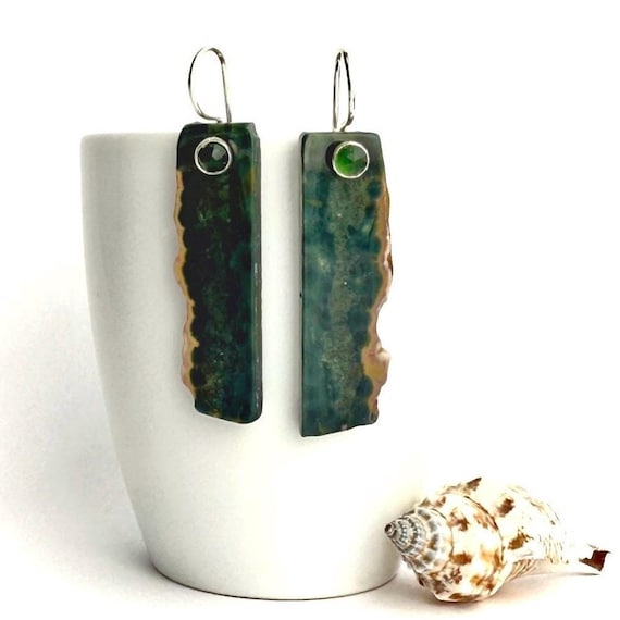 “Jess" Jasper & Serpentine Earrings