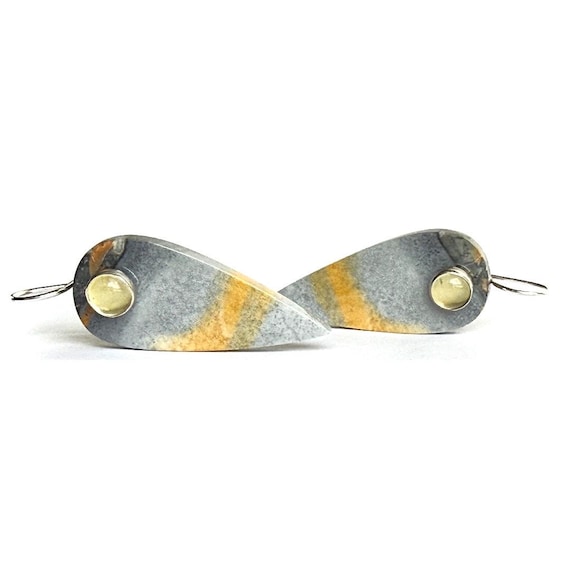 "Taylor" Maligano Jasper & Citrine Earrings