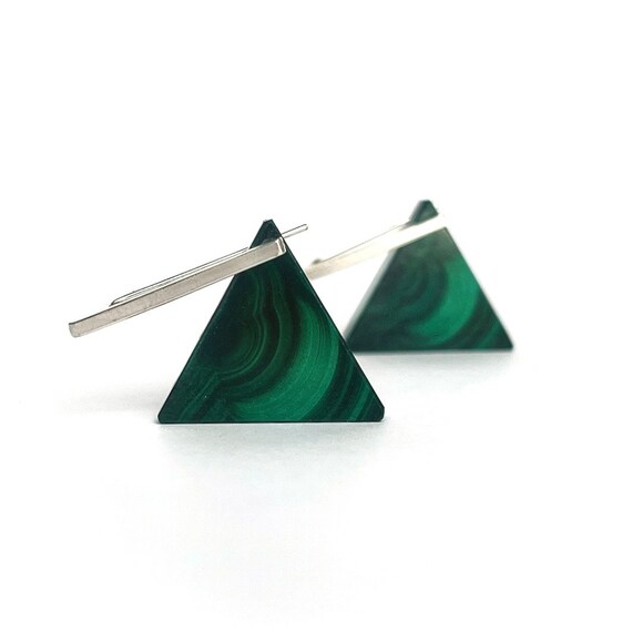 "Kelly” Malachite Earrings