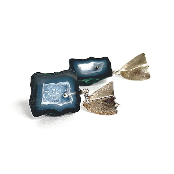"Nisrine" Geode Post Earrings