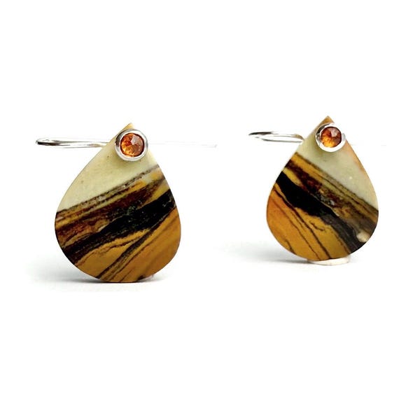 “Sahara” Jasper & Carnelian Earrings