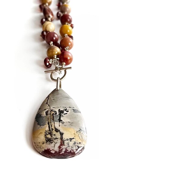 "Talia" Jasper & Garnet Necklace