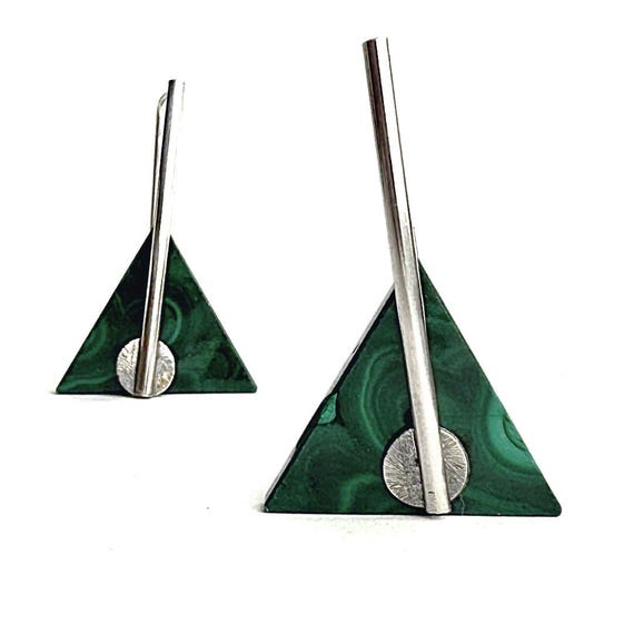 "Fatima” Malachite Earrings