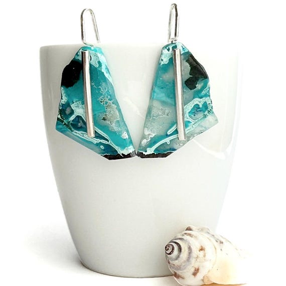 "Xanthe" Chrysocolla Earrings