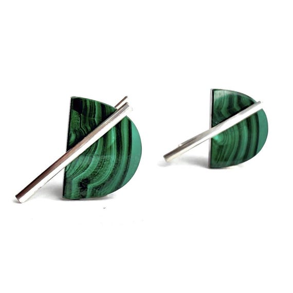 "Rue” Malachite Earrings