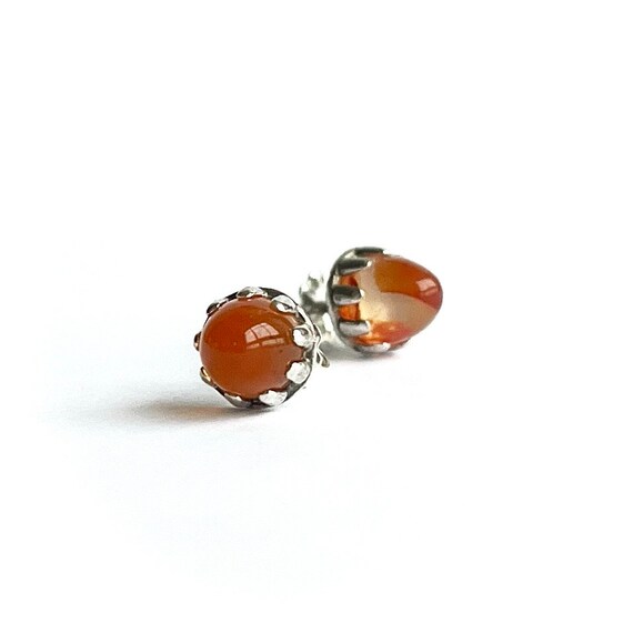 “Carmen” Carnelian Post Earrings