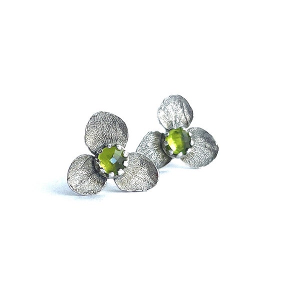"Vertha” Peridot Earrings