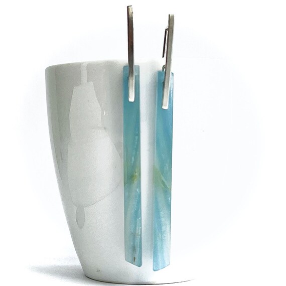 "Variluna" Blue Calcite Earrings