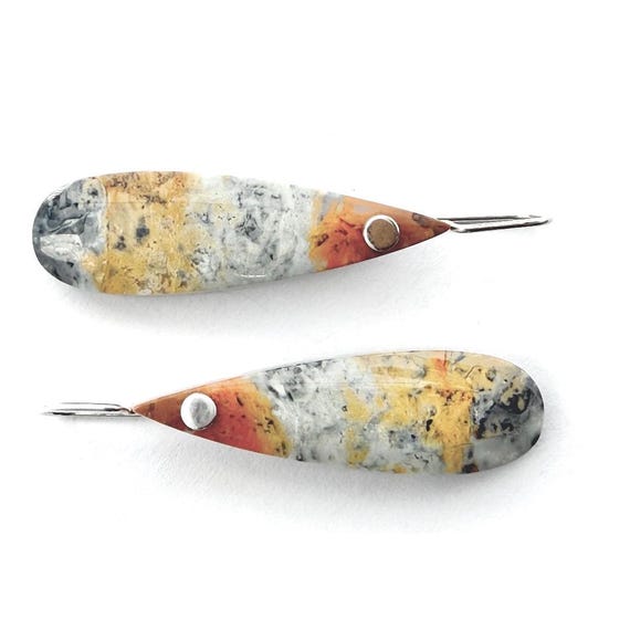 "Dawn" Maligano Jasper Earrings