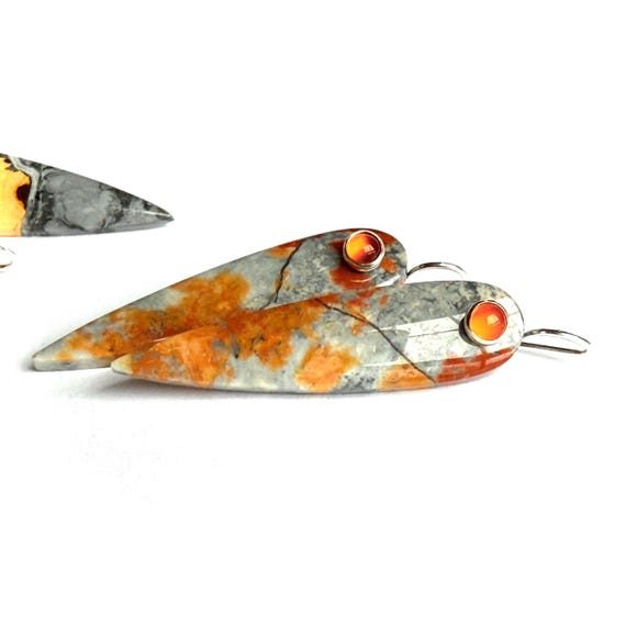 "Aranchi" Maligano & Carnelian Earrings
