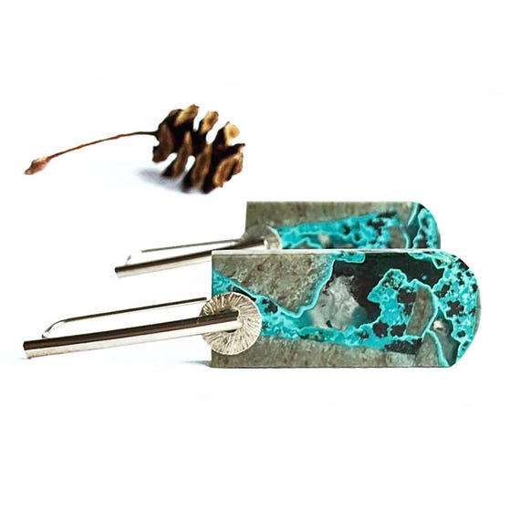 "Mai" Chrysocolla Earrings