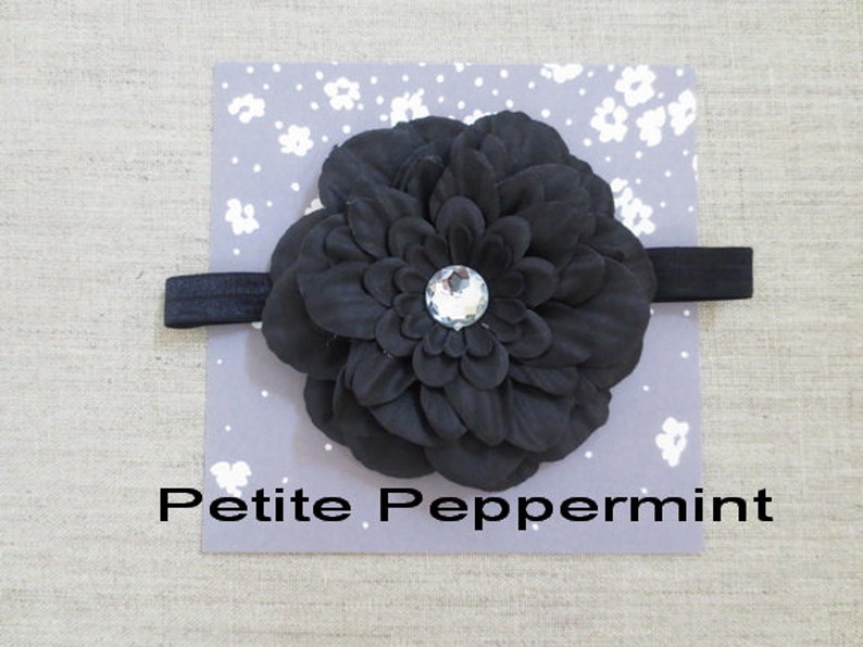 black newborn headband