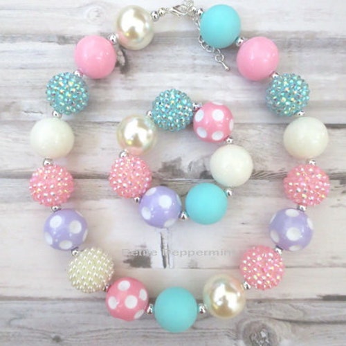 Toddler Chunky Necklace Baby Chunky Necklace Children Etsy