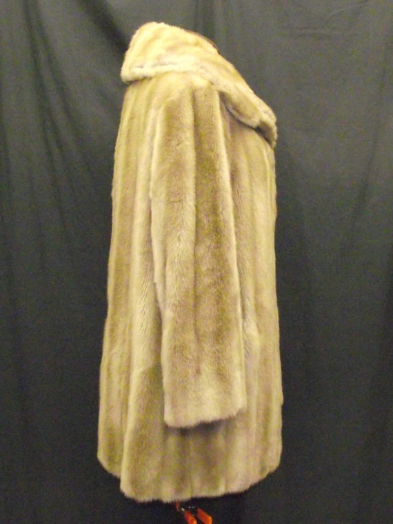 1930-40’s Urgo Tissavel Paris Faux Mink Fur Coat … - image 6