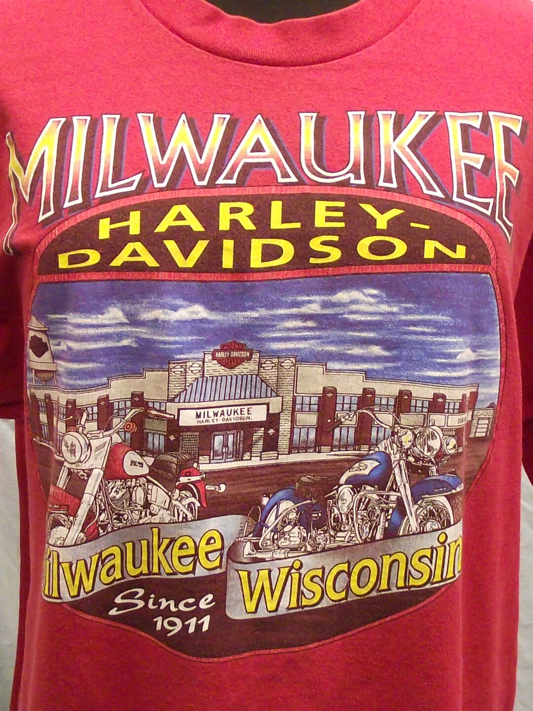 トップス 90s vintage Harley Davidson flame TEE s-l400.jpg