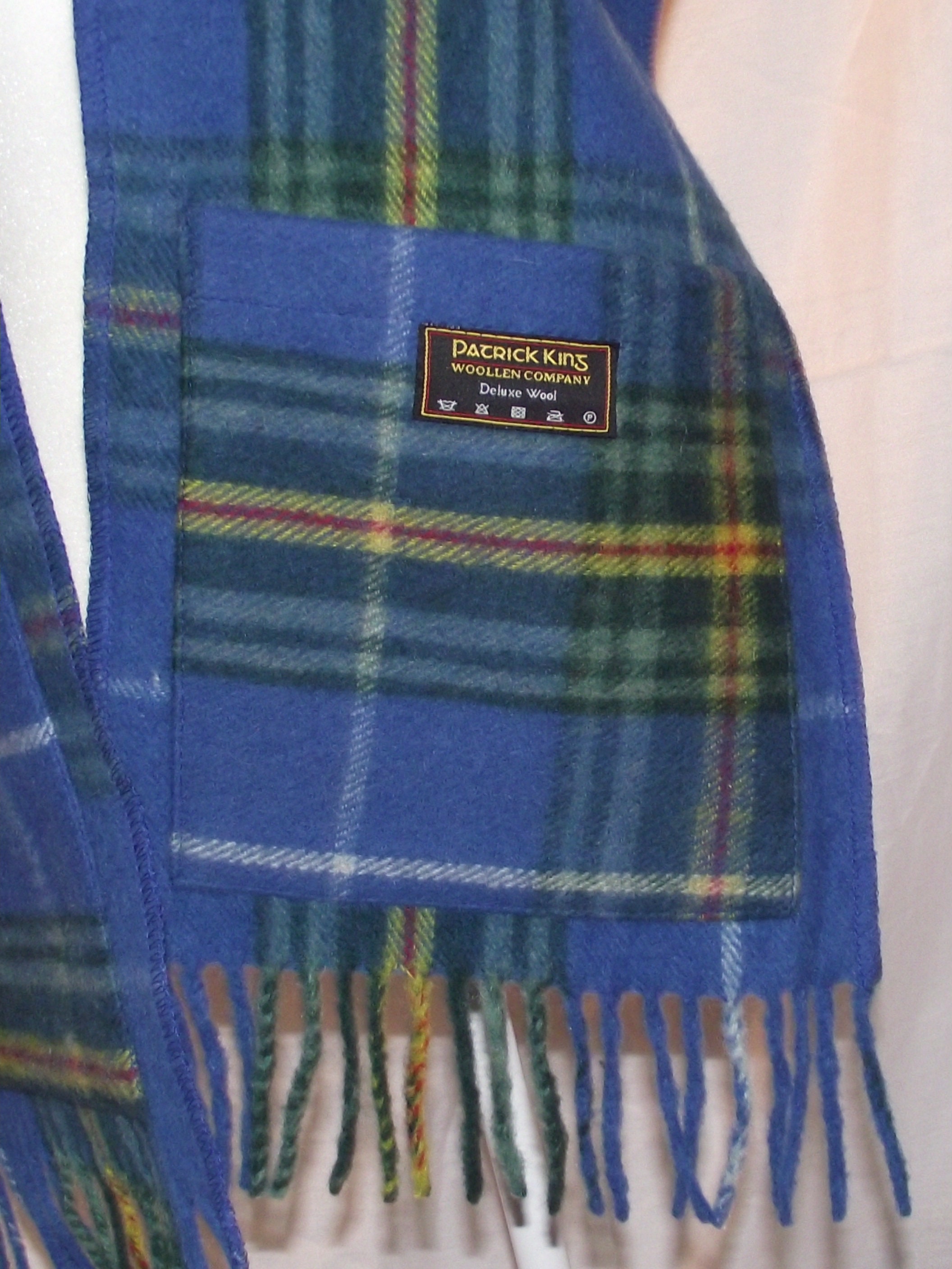 Patrick King Merino Wool Pocket Scarf | Mercari Patrick King Woollen Company Deluxe Wool Fringe Multicolor Scarf main image 1