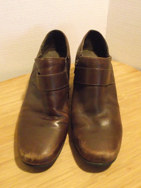 Clark Zip Bot n Chocolate Tac n ancho Zapato Sz 8.5 Calzado casual