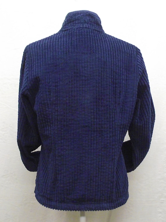 Vintage Woolrich Jacket Prussian Blue Large Ribbe… - image 7