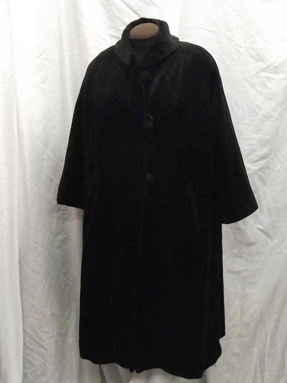 1940-50’s Vintage Forstmann Black Virgin Wool Z. K