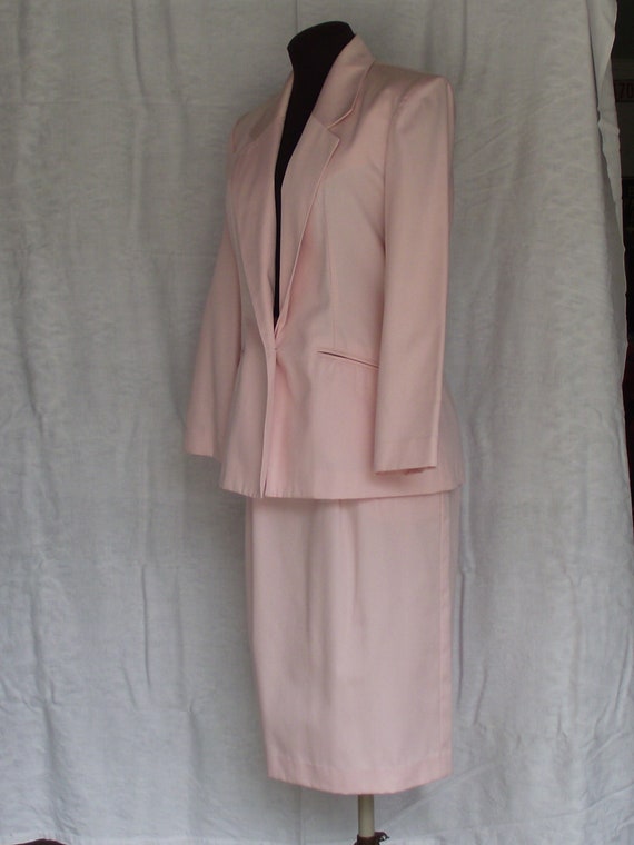 Dusty Rose Pink 2 Piece Skirt Suit by Koret Petit… - image 7