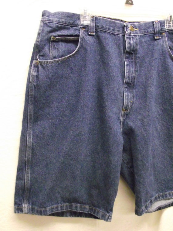 Vintage Denim Wrangler Blue Jean Shorts Sz 40(m) … - image 2