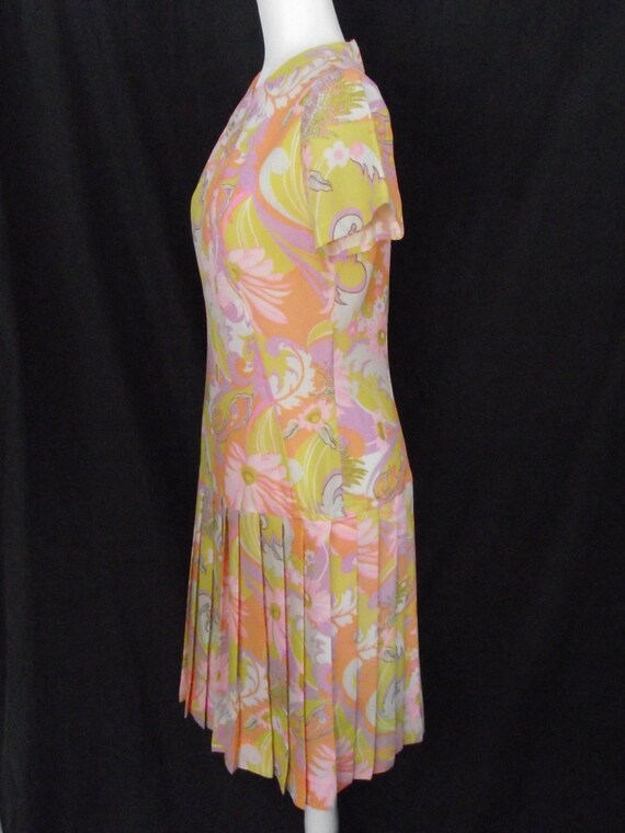 1960-70’s Lora Lenox Sculptured Charm Dress Sz Lg… - image 4