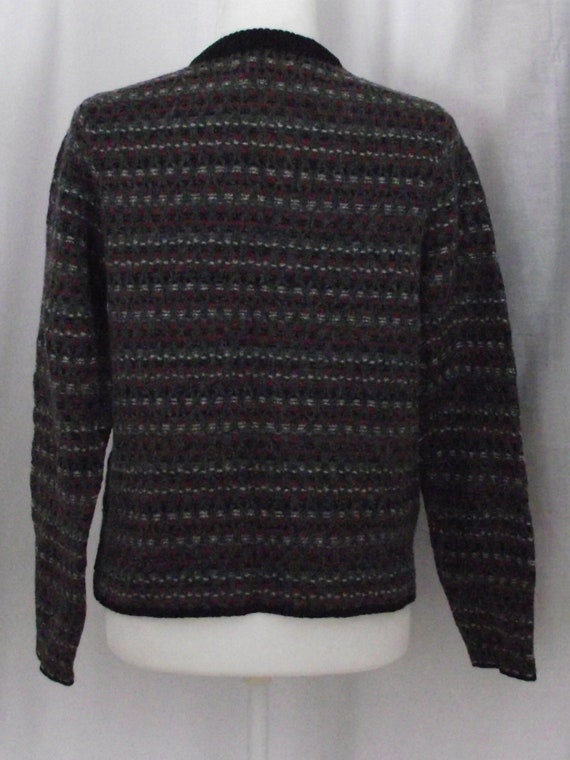 Woolrich Zip Front Cardigan Sweater Sz L/12-14 Gr… - image 8