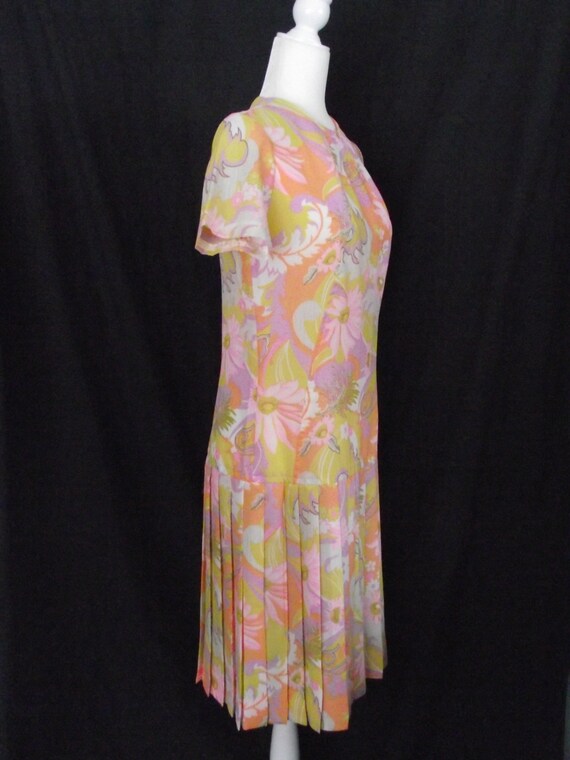 1960-70’s Lora Lenox Sculptured Charm Dress Sz Lg… - image 6