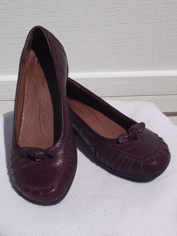 Hush Puppies Blood Red Knot Toe Slip On Flats Comfort Soles Sz Etsy