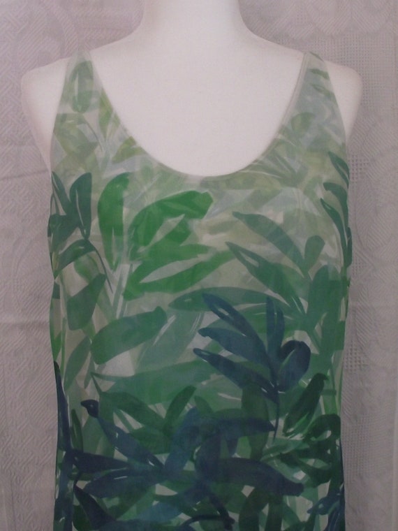 Cabi Sundress Sz M/8-10 Green Blues Light Layers P